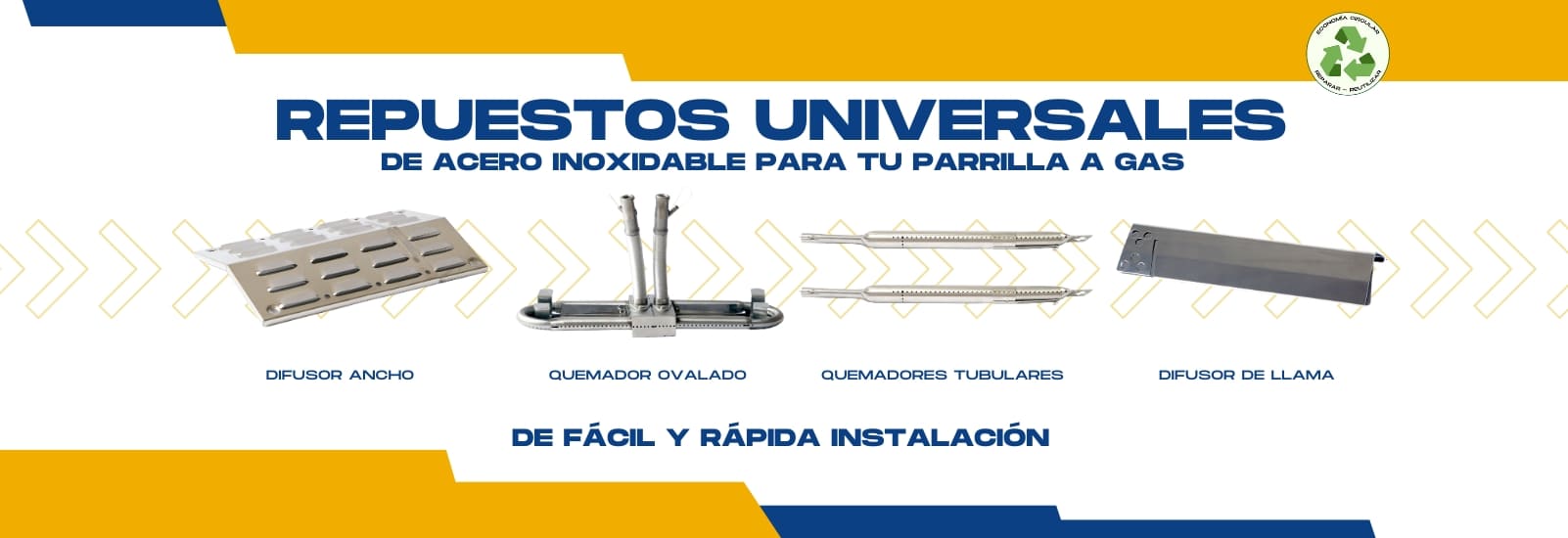 repuestos ajustables parrillas a gas universales